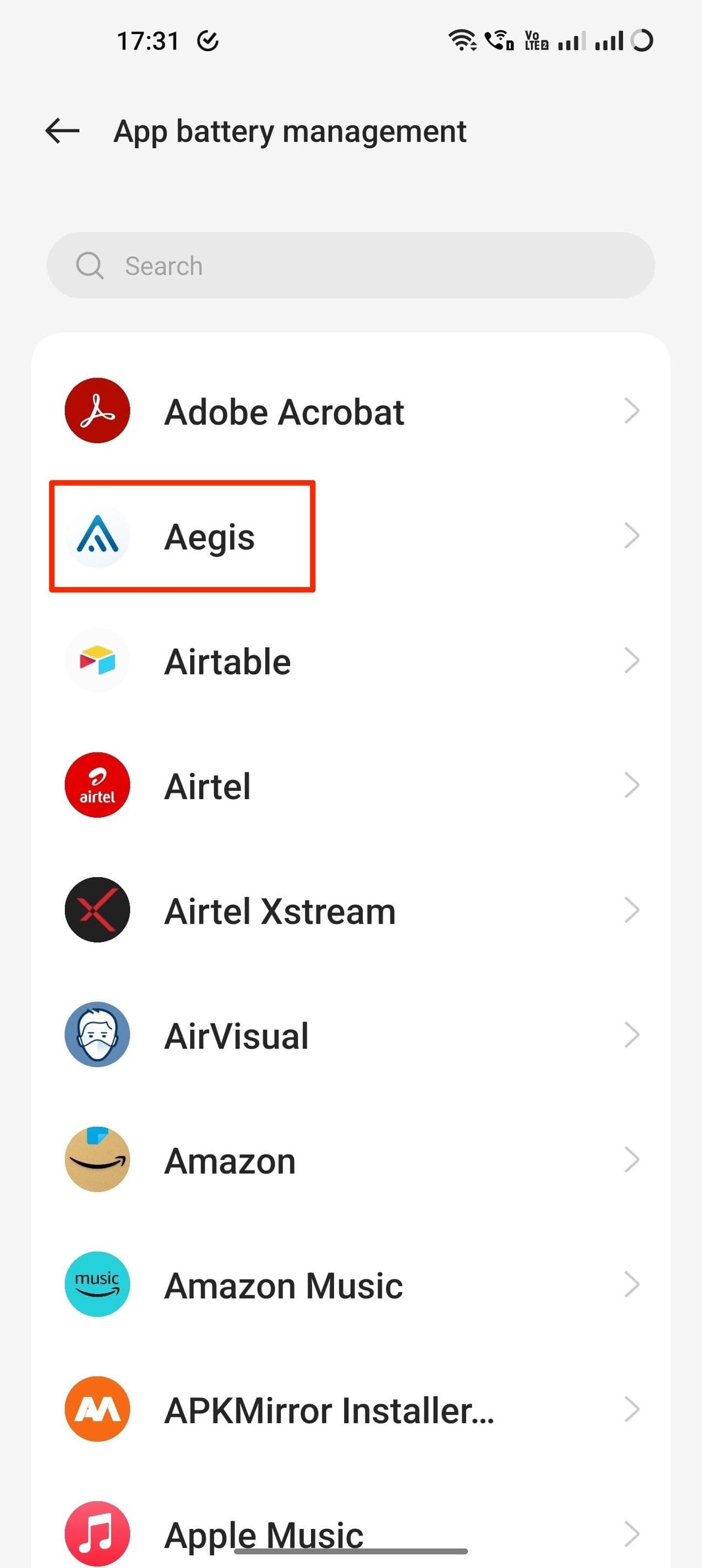 Επιλογέας σελίδας εφαρμογής διαχείρισης μπαταρίας εφαρμογής OnePlus 11 OxygenOS 13