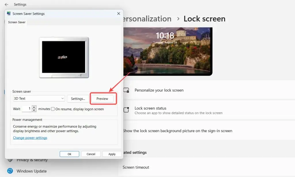 , Η προφύλαξη οθόνης των Windows 11 δεν λειτουργεί, πώς να το διορθώσετε;, TechWar.gr