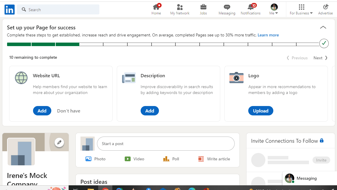 Ρυθμίστε τη σελίδα σας για επιτυχία στον ιστότοπο του LinkedIn