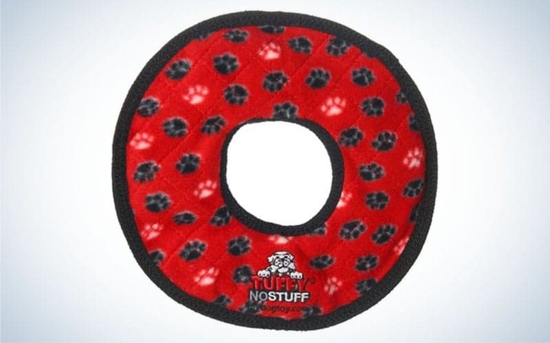 Tuffâs No Stuff Ultimate Ring Bone is the best Frisbee dog toy.