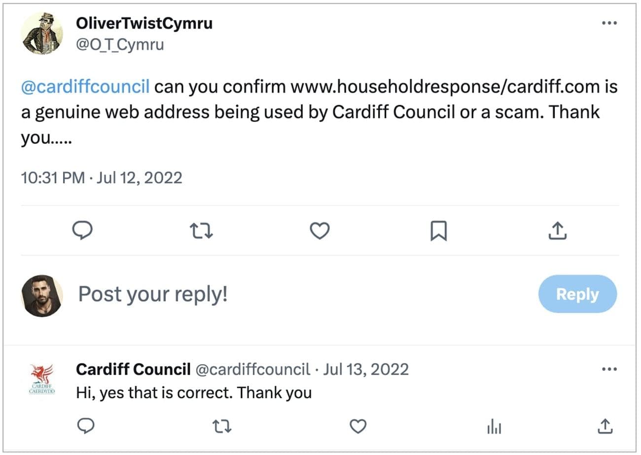 Ο χρήστης ρωτά το συμβούλιο είναι ο τομέας είναι νόμιμος