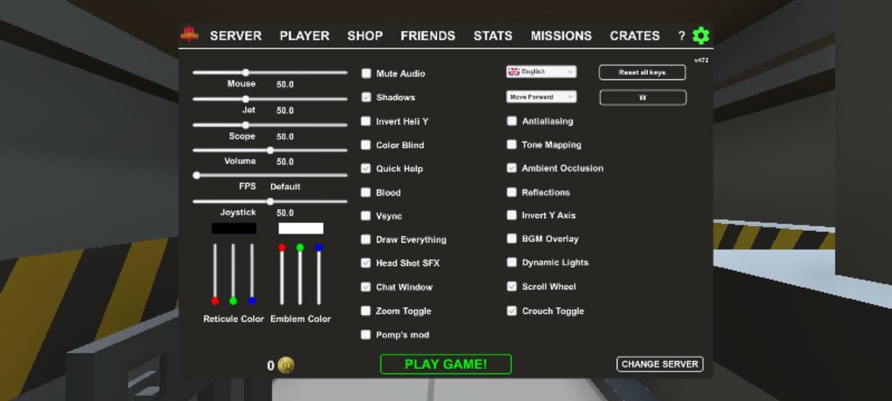 Screenshot of web-based mobile game War Brokers gameplay.