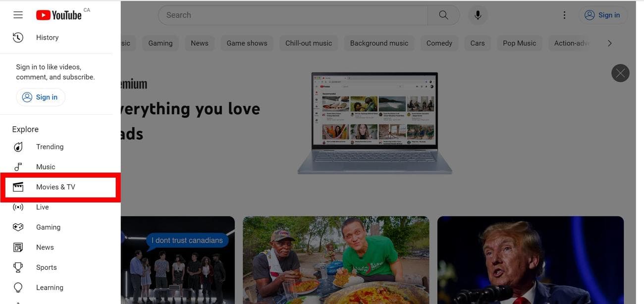 , Πώς να παρακολουθήσετε δωρεάν ταινίες στο YouTube, TechWar.gr