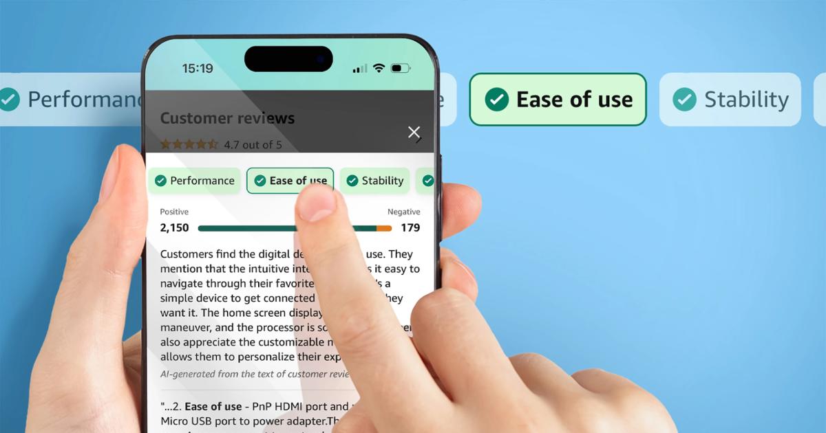 Η Amazon αρχίζει να κυκλοφορεί περιλήψεις κριτικών που δημιουργούνται από την τεχνητή νοημοσύνη