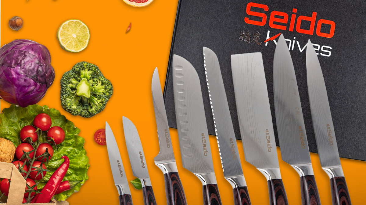 Καλύτερη προσφορά κουζίνας: Seido Japanese Master Chef's 8-Piece Knife Set προς πώληση για $140