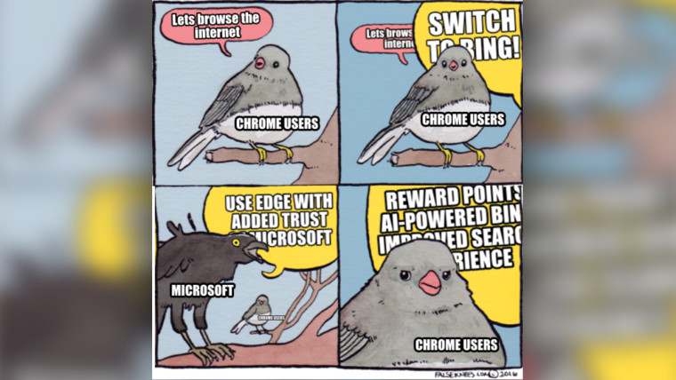 Νέα χαμηλά: Οι διαφημίσεις των Windows παρακαλούν τους χρήστες του Chrome να κάνουν το Bing την προεπιλεγμένη μηχανή αναζήτησης
