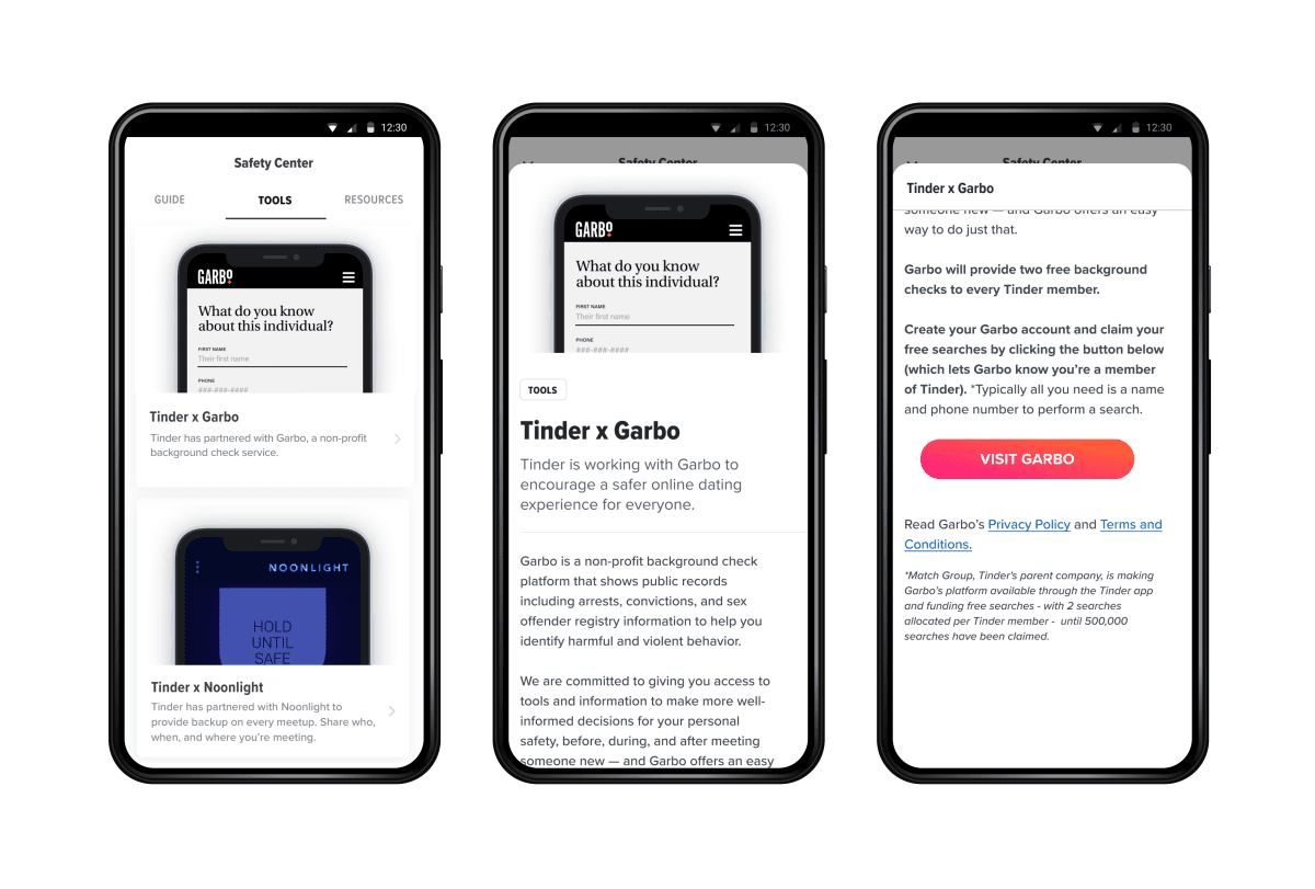 Ο πάροχος ελέγχου ιστορικού του Match Group Garbo τερματίζει τη συνεργασία του