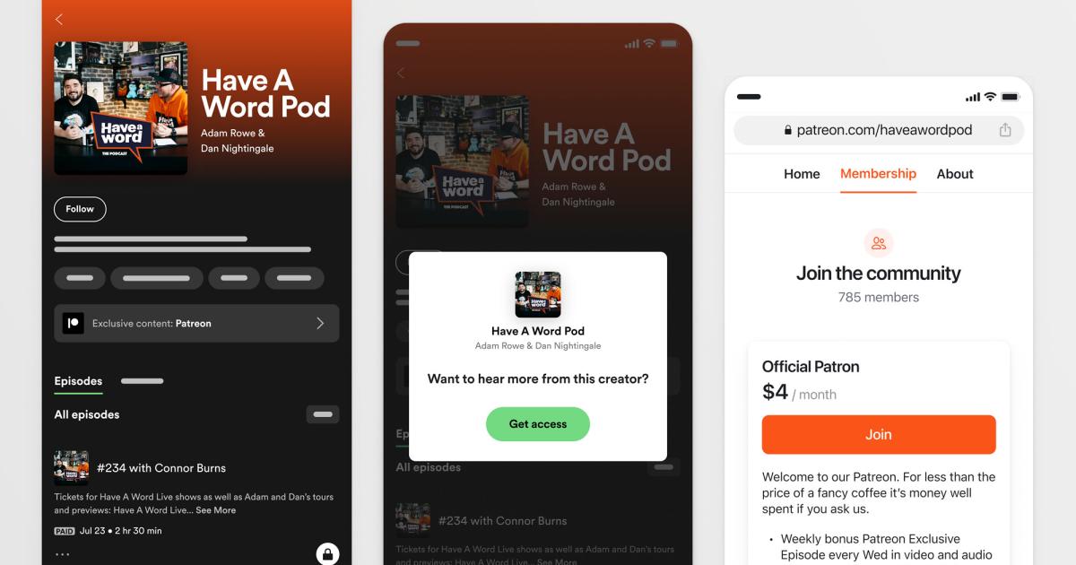 Οι δημιουργοί Patreon μπορούν πλέον να δημοσιεύουν podcast μόνο για συνδρομητές στο Spotify