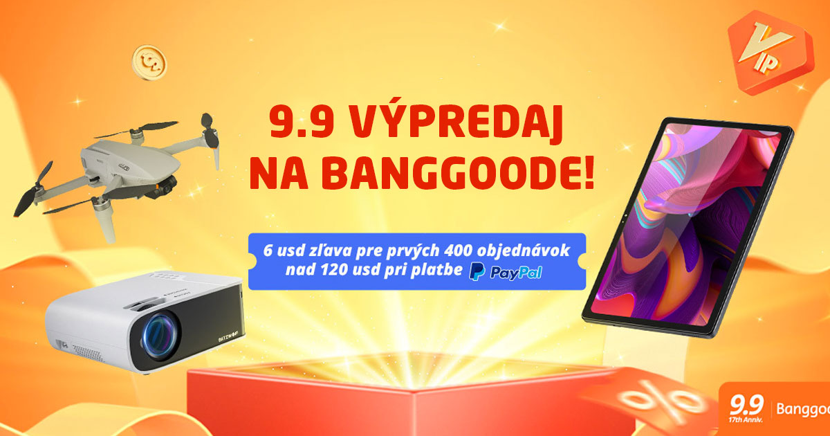  Το Banggood γιορτάζει την επέτειό του.  Ετοιμαστείτε για μια θεαματική έκπτωση 9.9 με ΚΟΡΥΦΑΙΕΣ τιμές, θα έχουμε επίσης κουπόνια + έκπτωση PayPal κατά την πληρωμή
