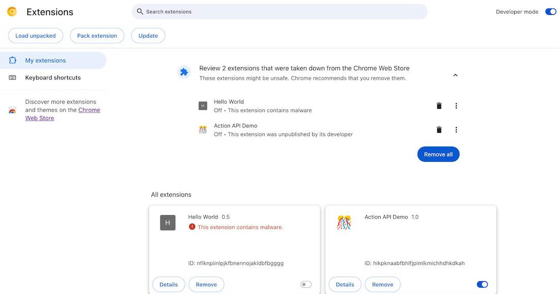 Το Chrome θα εξηγήσει σύντομα γιατί καταργήθηκαν οι επεκτάσεις σας
