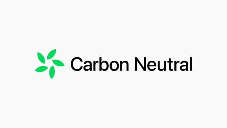 Apple carbon neutral logo