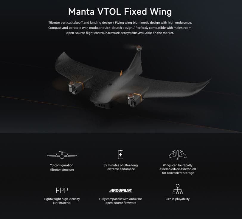 FIMI Manta - Ένα εντυπωσιακό και διαφορετικό από τα υπόλοιπα, drone, με ΤΕΡΑΣΤΙΑ αυτονομία 60 λεπτών, στα 201€!!