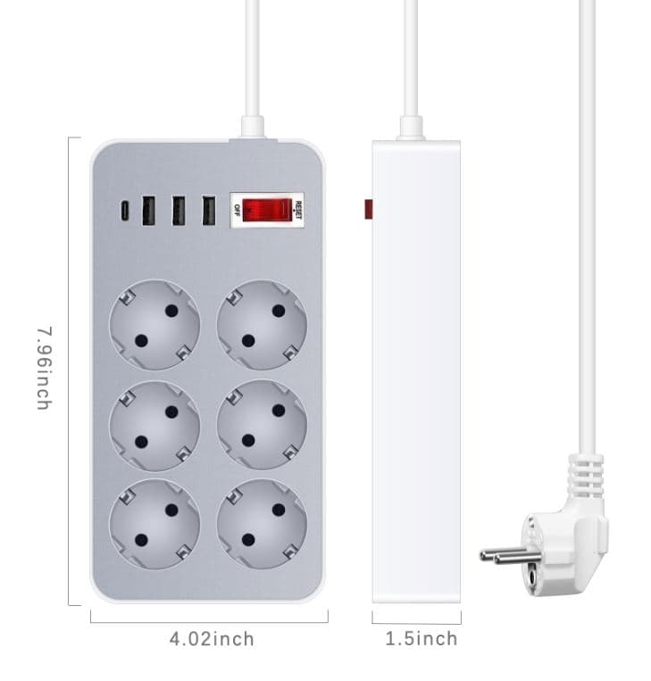 , [ΣΟΥΠΕΡ ΤΙΜΗ] Εξαιρετικό πολύπριζο με 6 θέσεις σουκο, 3 USB και 1 Type-C στα 11€!, TechWar.gr