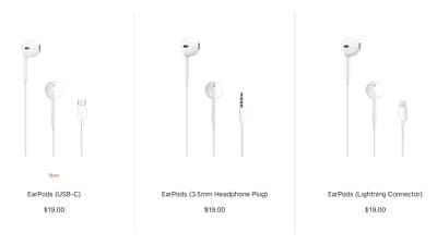 , Η Apple πουλάει τώρα EarPods με USB-C, Lightning ή βύσμα ακουστικών, TechWar.gr