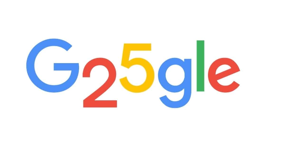 Google: Γιορτάζει την 25η επέτειο της με ένα doodle