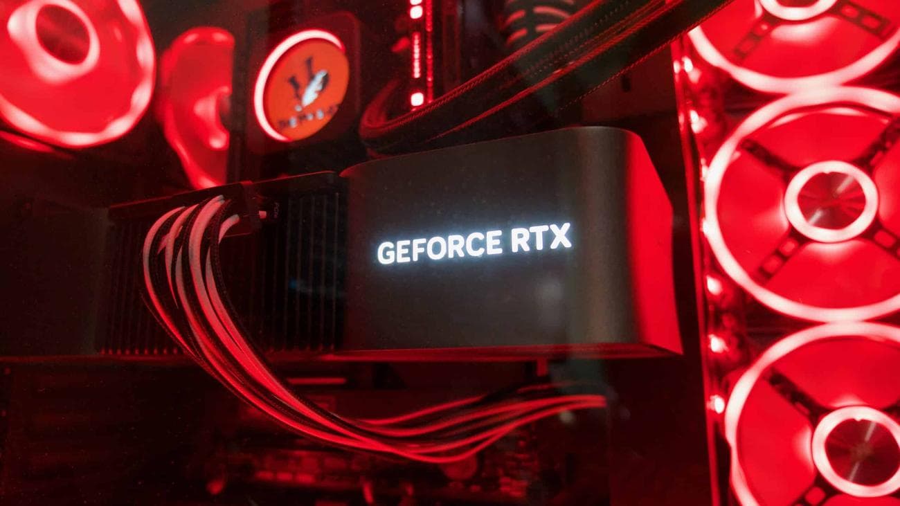 NVIDIA GeForce RTX logo on RTX 4090