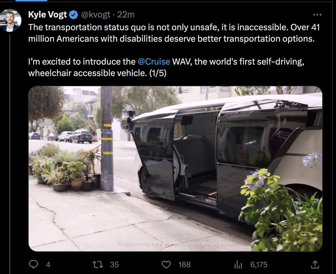 Αναπηρικό καροτσάκι Cruise San Francisco