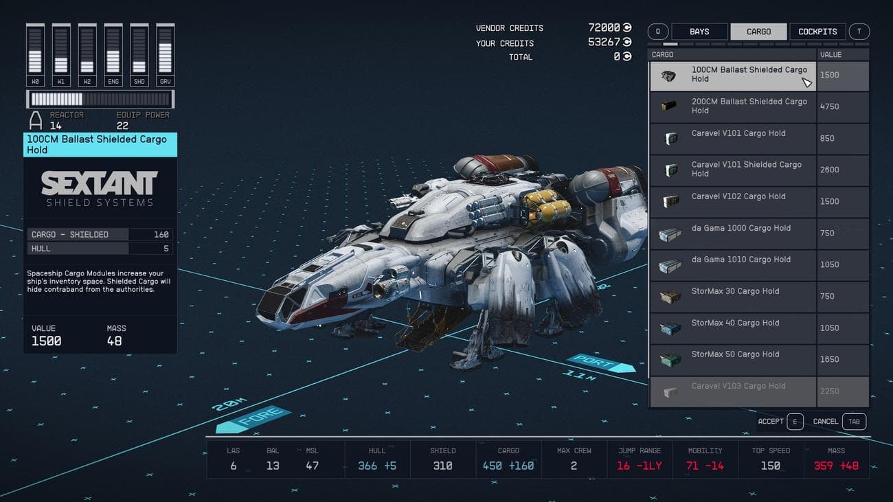 , Starfield: Πώς να αποκτήσετε ένα θωρακισμένο αμπάρι για λαθρεμπόριο λαθρεμπορίου, TechWar.gr