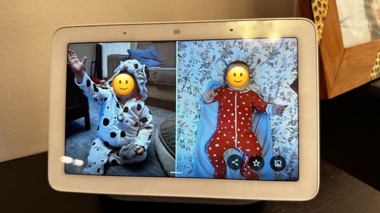 Έξυπνη οθόνη Google που δείχνει φωτογραφίες