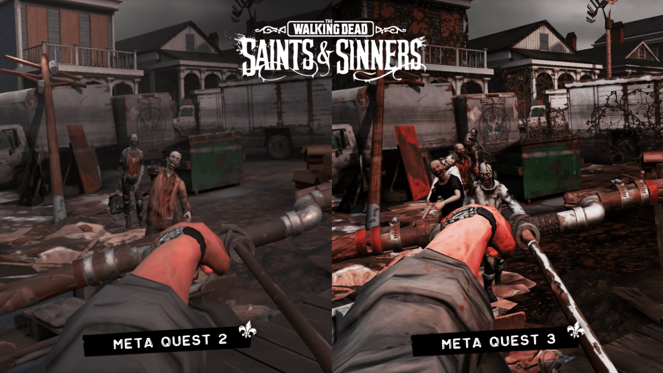 Σύγκριση Walking Dead Saints & Sinners Quest 2 και 3