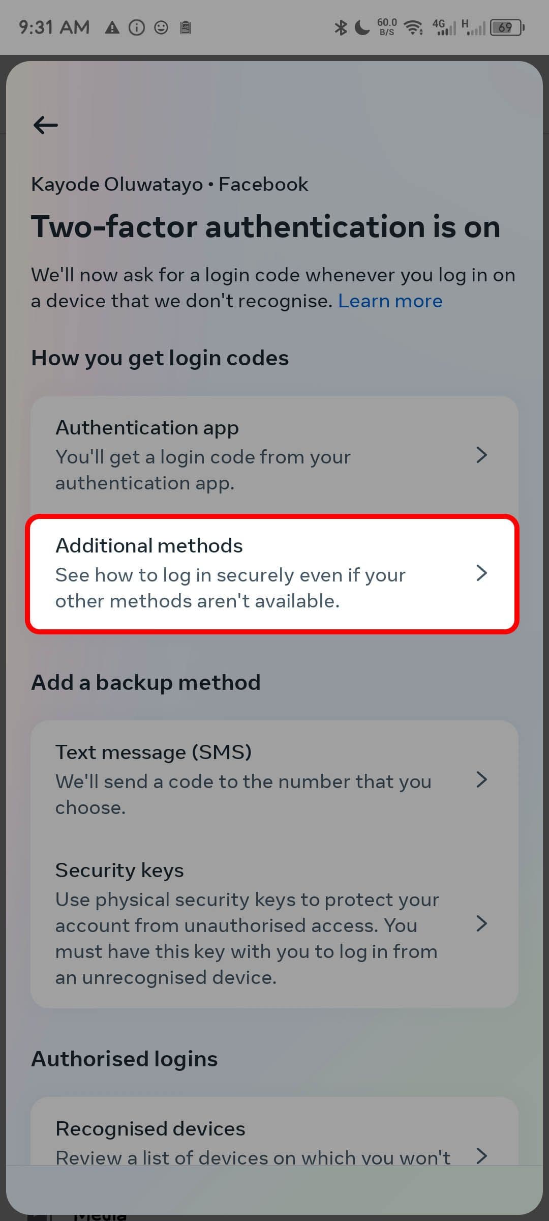 , Πώς να ρυθμίσετε τον έλεγχο ταυτότητας δύο παραγόντων στον λογαριασμό σας στο Facebook, TechWar.gr