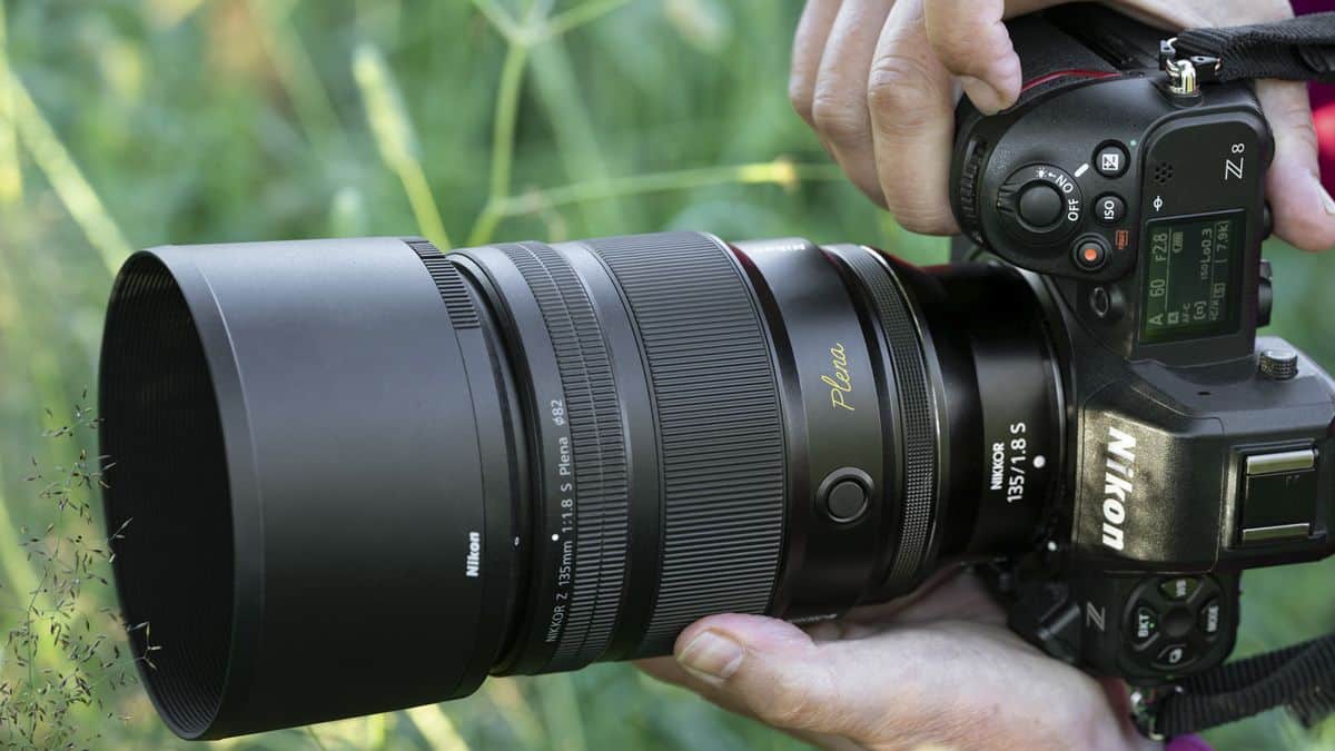 Nikon Z 135mm Plena lens in photographer