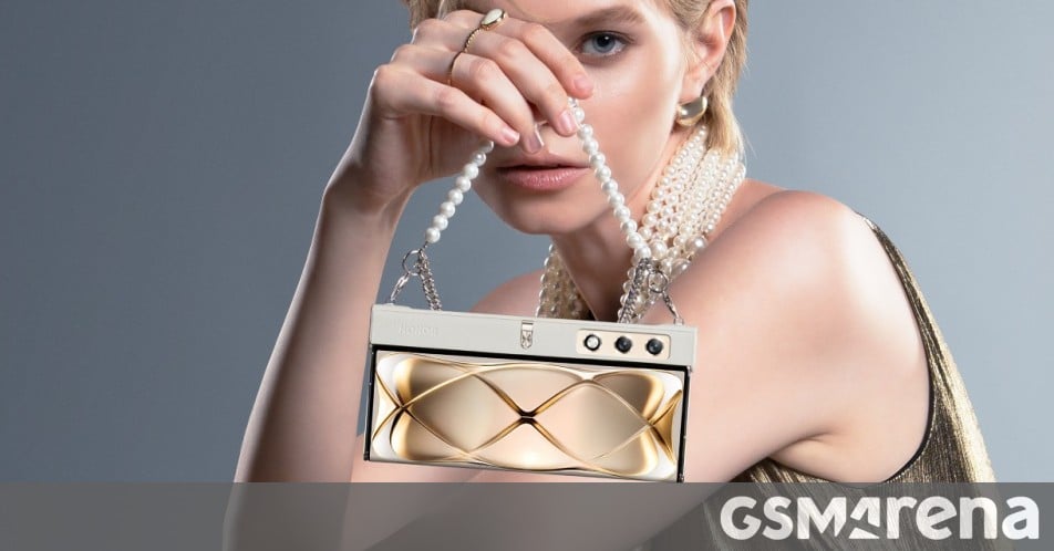 Το Honor V Purse concept είναι ένα αναδιπλούμενο προς τα έξω τηλέφωνο που μπορείτε να το μεταφέρετε ως τσαντάκι
