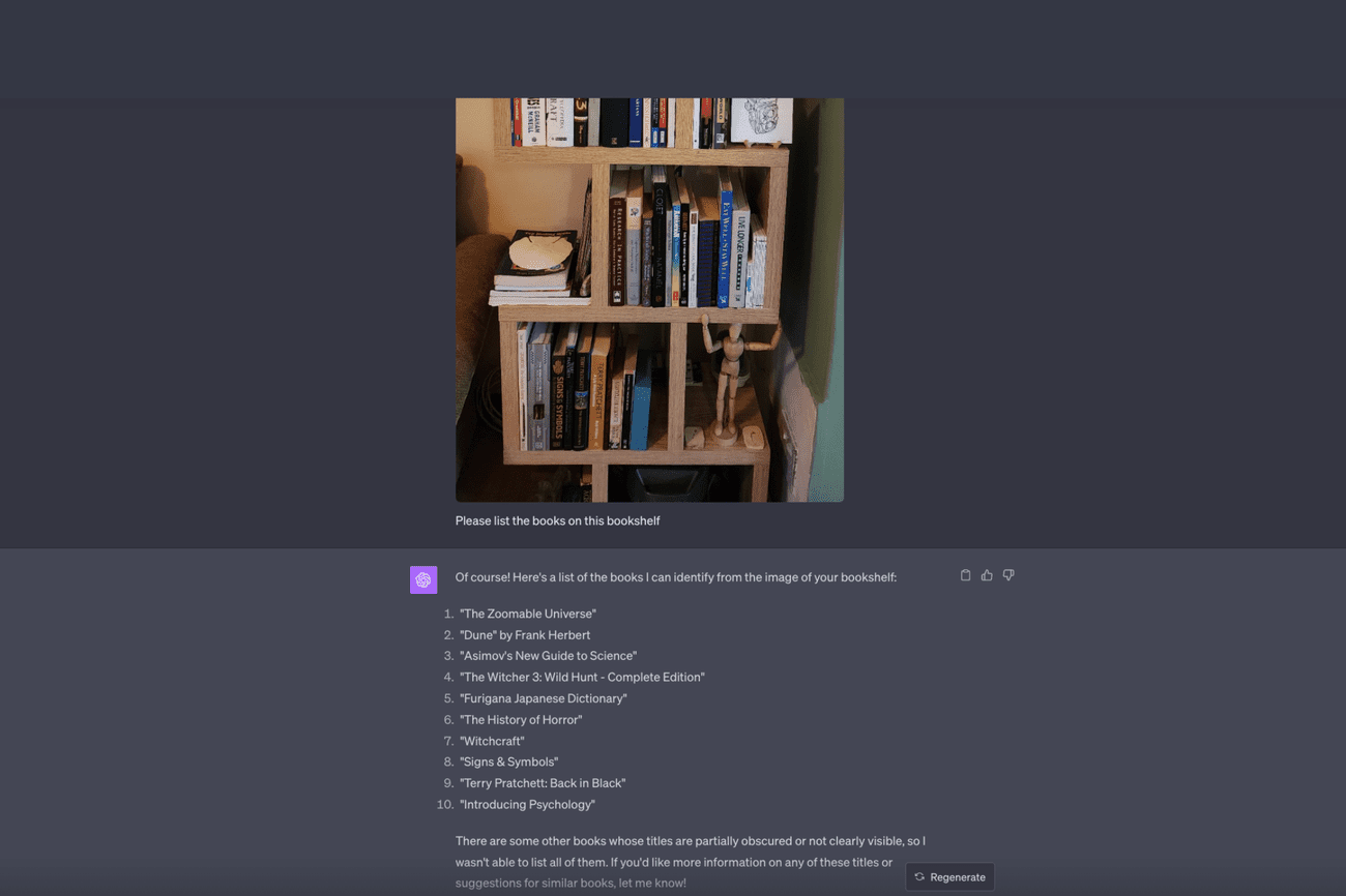 Ταξινόμηση βιβλίων ChatGPT