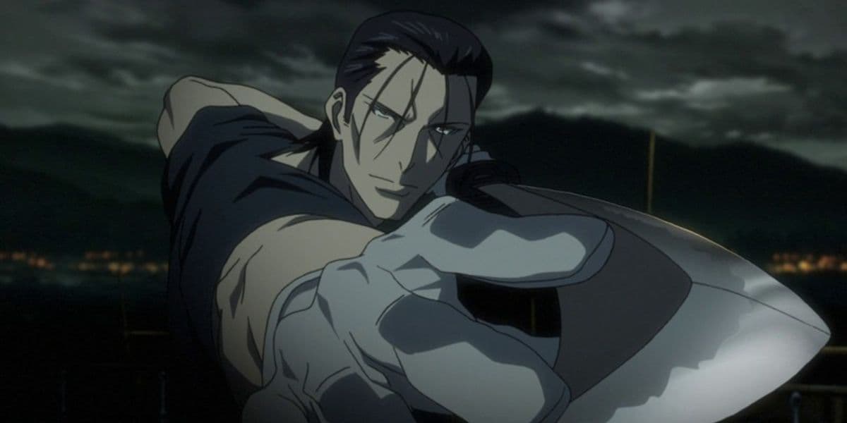 Ο Saito Hajime κρατά ένα σπαθί