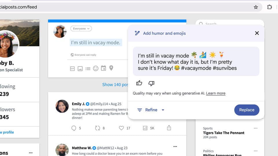 Βοήθεια γραφής Google AI