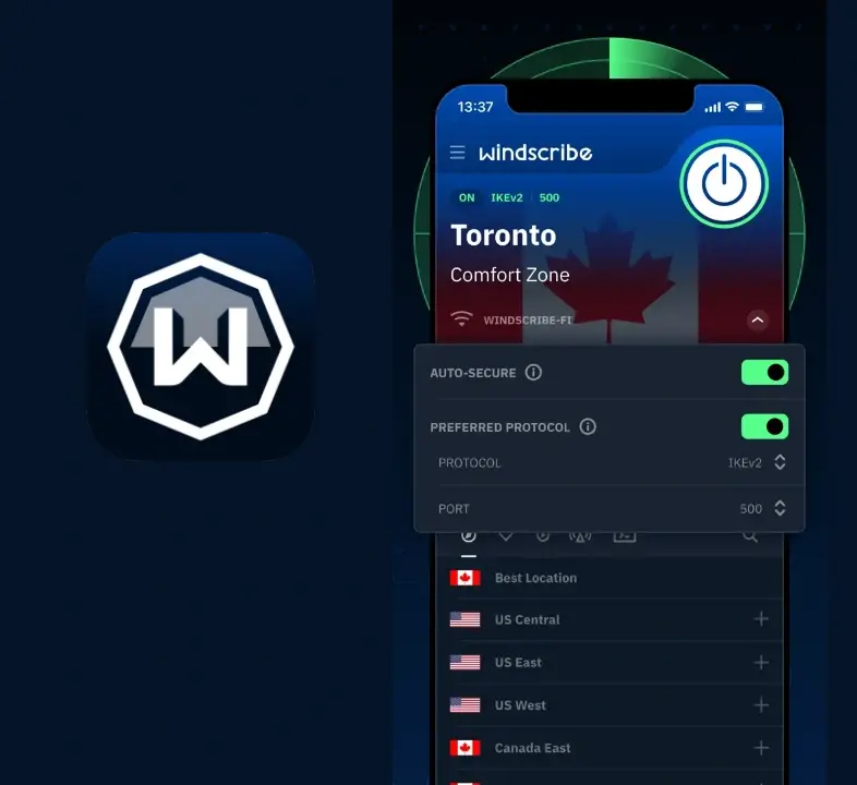 Windscrib Δωρεάν εφαρμογές VPN για iPhone 
