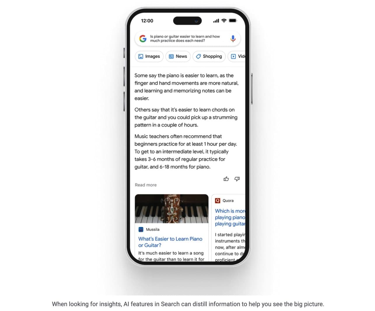 Αποτέλεσμα αναζήτησης Google Bard στο iPhone 14 Pro.