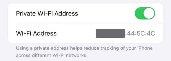 Ρυθμίσεις Wi Fi iOS 2