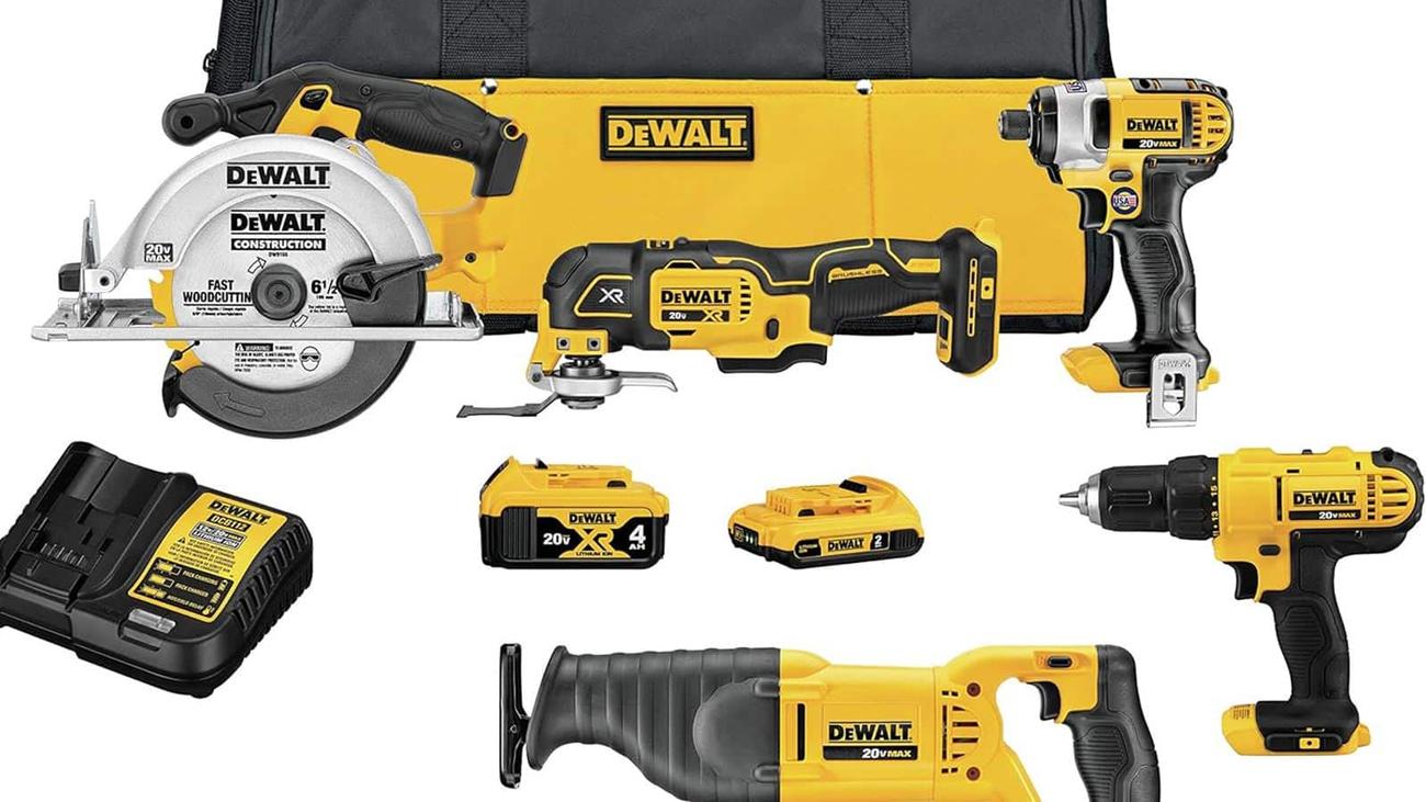 A full dewalt tool kit