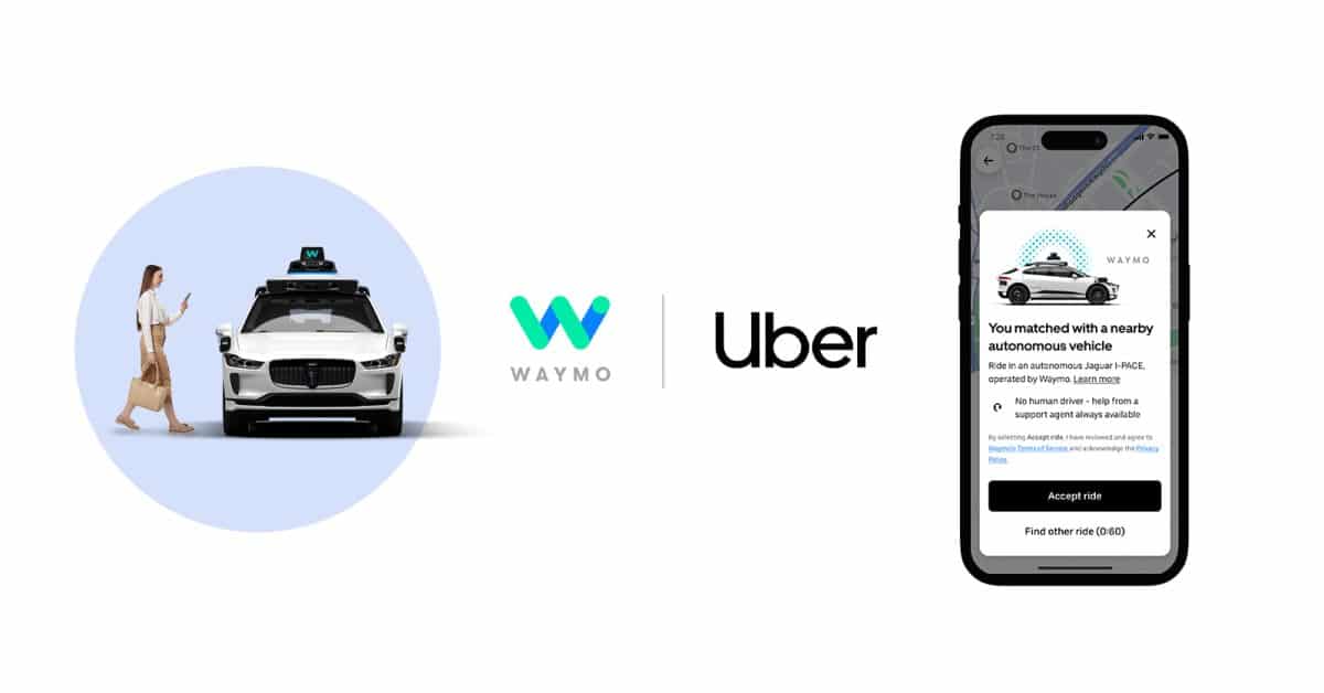 Τα Waymo robotaxis είναι πλέον διαθέσιμα μέσω της Uber στο Phoenix
