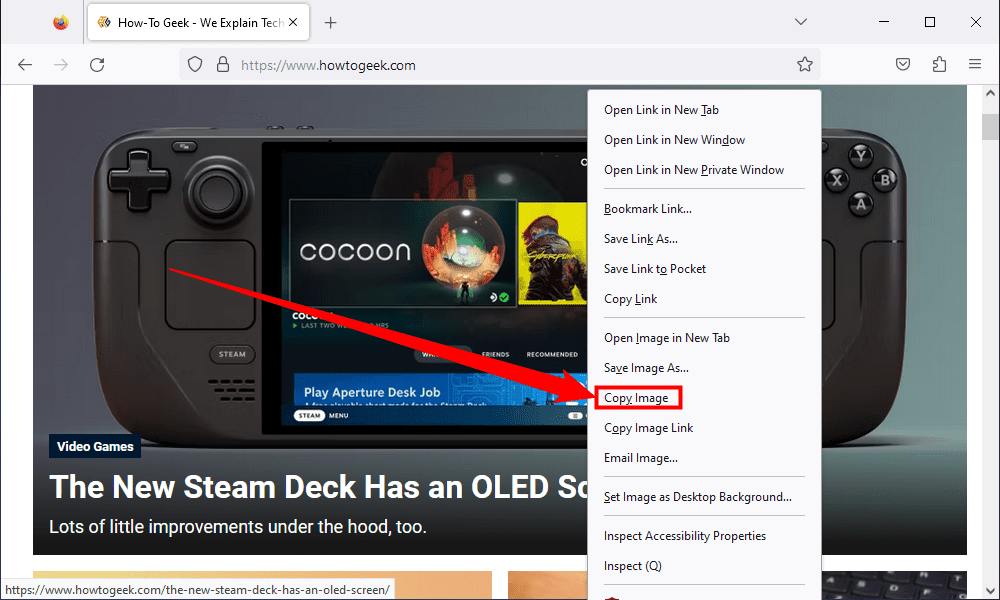 Κάντε δεξί κλικ και εικόνα και επιλέξτε 