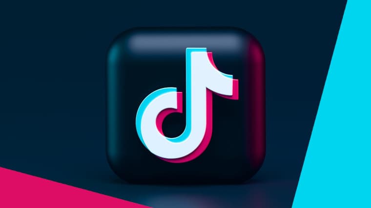 A 3D TikTok graphic