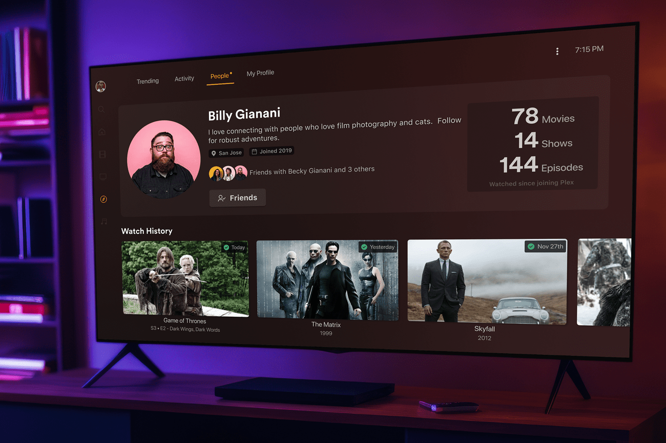 Το Plex Discover Together σάς επιτρέπει να βλέπετε τη δραστηριότητα ροής των φίλων σας
