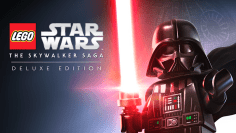 Lego Darth Vader που κρατά ένα φωτόσπαθο