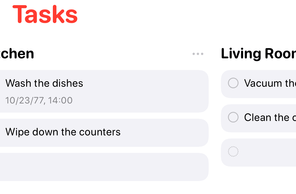 Προβολή στήλης υπενθύμισης iOS 17