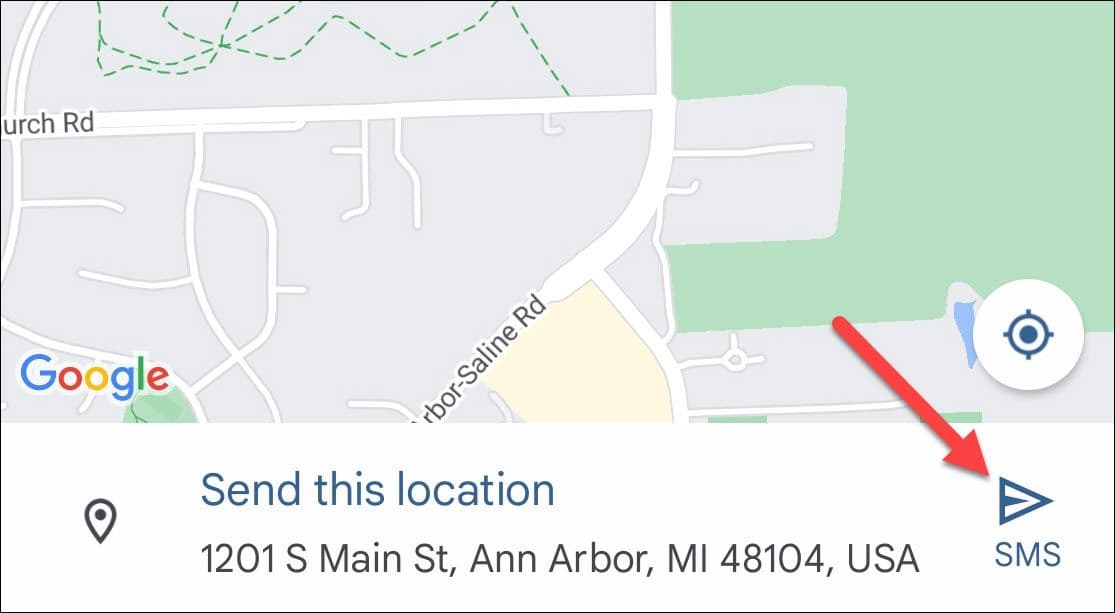 Επιλέξτε την τοποθεσία σας και πατήστε το εικονίδιο αποστολής.