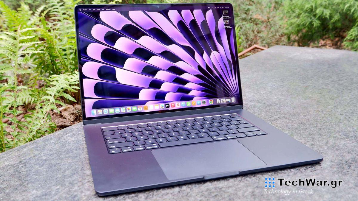 2023 MacBook Air 15-inch M2 shown open on a surface