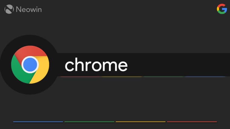 Chrome logo on a dark background