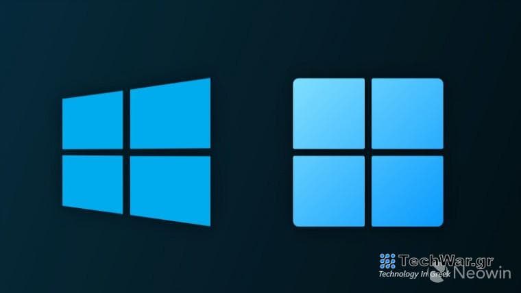 Windows 10 and Windows 11 logo side by side