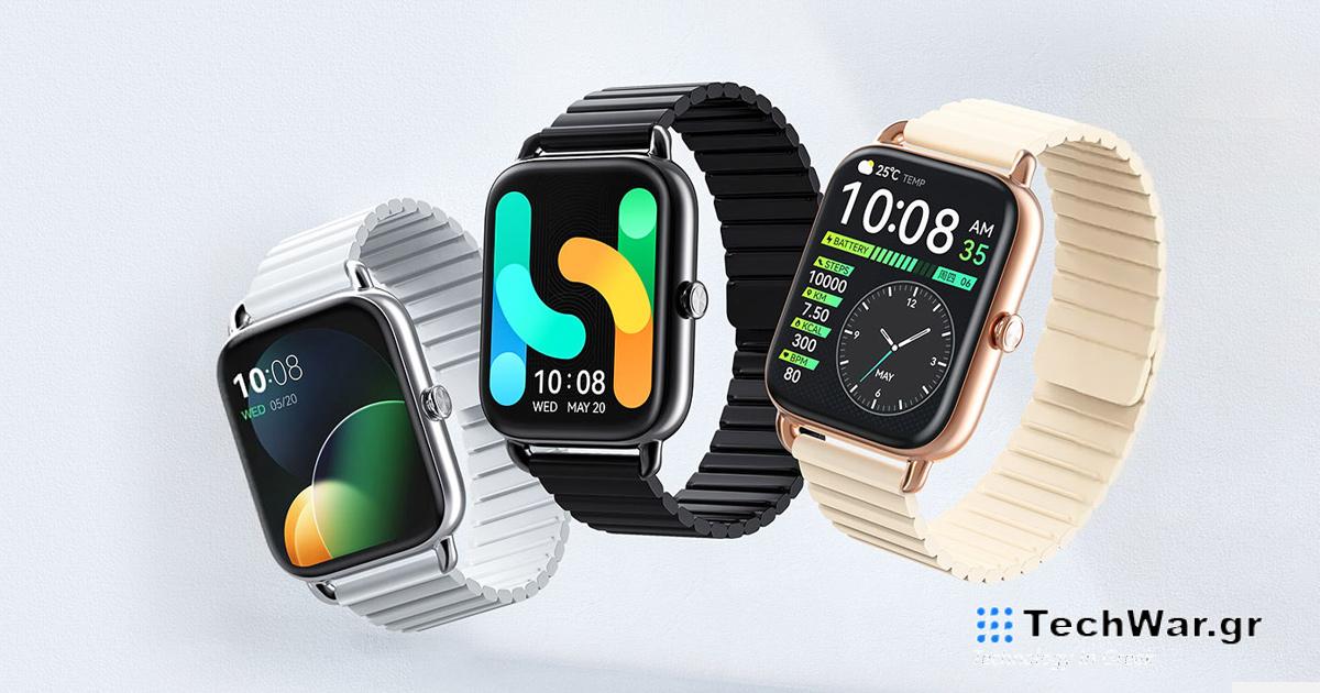 Τιμή προσφοράς 41€: Το Haylou RS4 Plus έχει όμορφο μεταλλικό σχέδιο, μέτρηση θερμοκρασίας σώματος και μαγνητικό βραχιόλι