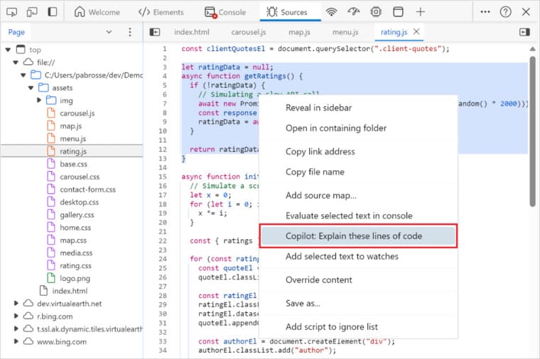 Η Microsoft προσθέτει το Copilot στα Dev Tools στο Edge για να βοηθήσει τους προγραμματιστές στην αντιμετώπιση προβλημάτων, Η Microsoft προσθέτει το Copilot στα Dev Tools στο Edge για να βοηθήσει τους προγραμματιστές στην αντιμετώπιση προβλημάτων, TechWar.gr