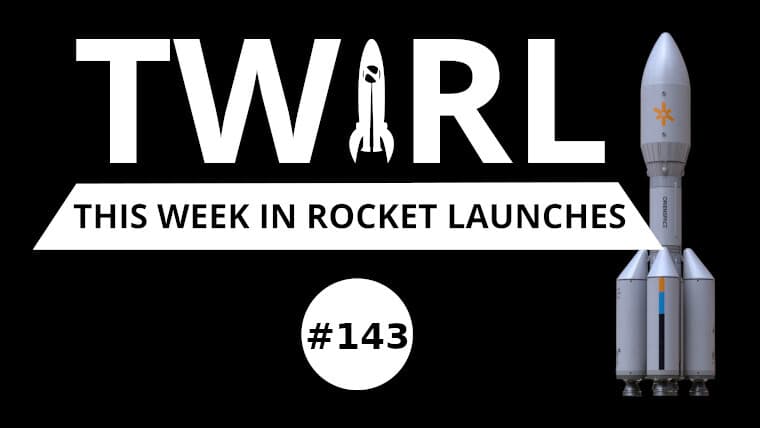 The TWIRL logo in front of the Gravity 1 rocket