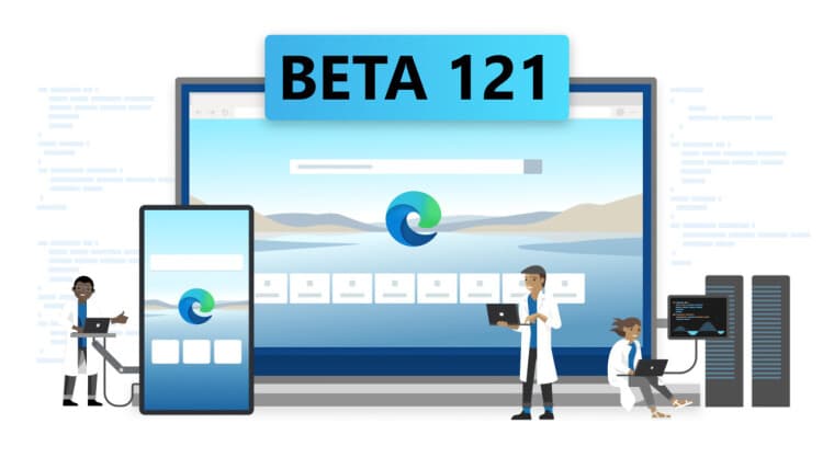 People working on Microsoft Edge Beta 121