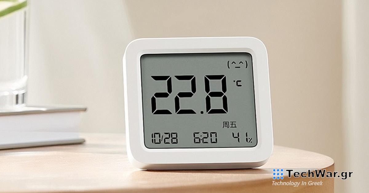 Η τελευταία γενιά έξυπνου θερμόμετρου Xiaomi Mijia Smart Temperature and Humidity Meter 3 μόνο με 11 € μέσω εκπτώσεων Ali
