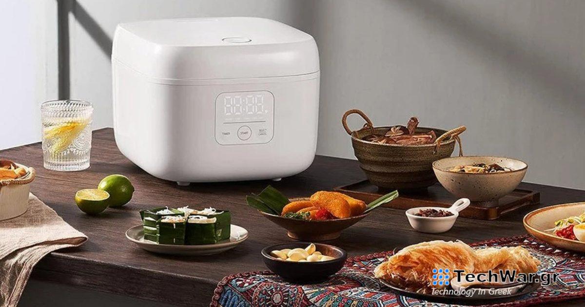 Η κουζίνα ρυζιού Joyami από το οικοσύστημα Xiaomi έχει όγκο έως 4 λίτρα και επίσης εφαρμογή
